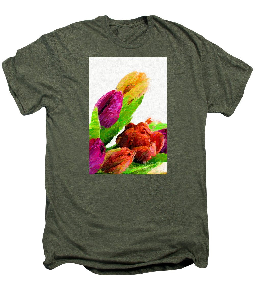 Men's Premium T-Shirt - Abstract Flower 0722