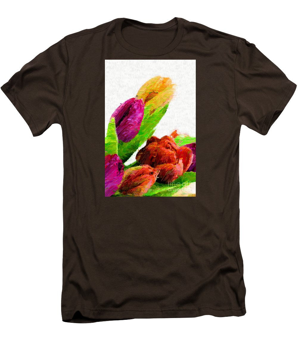 Men's T-Shirt (Slim Fit) - Abstract Flower 0722