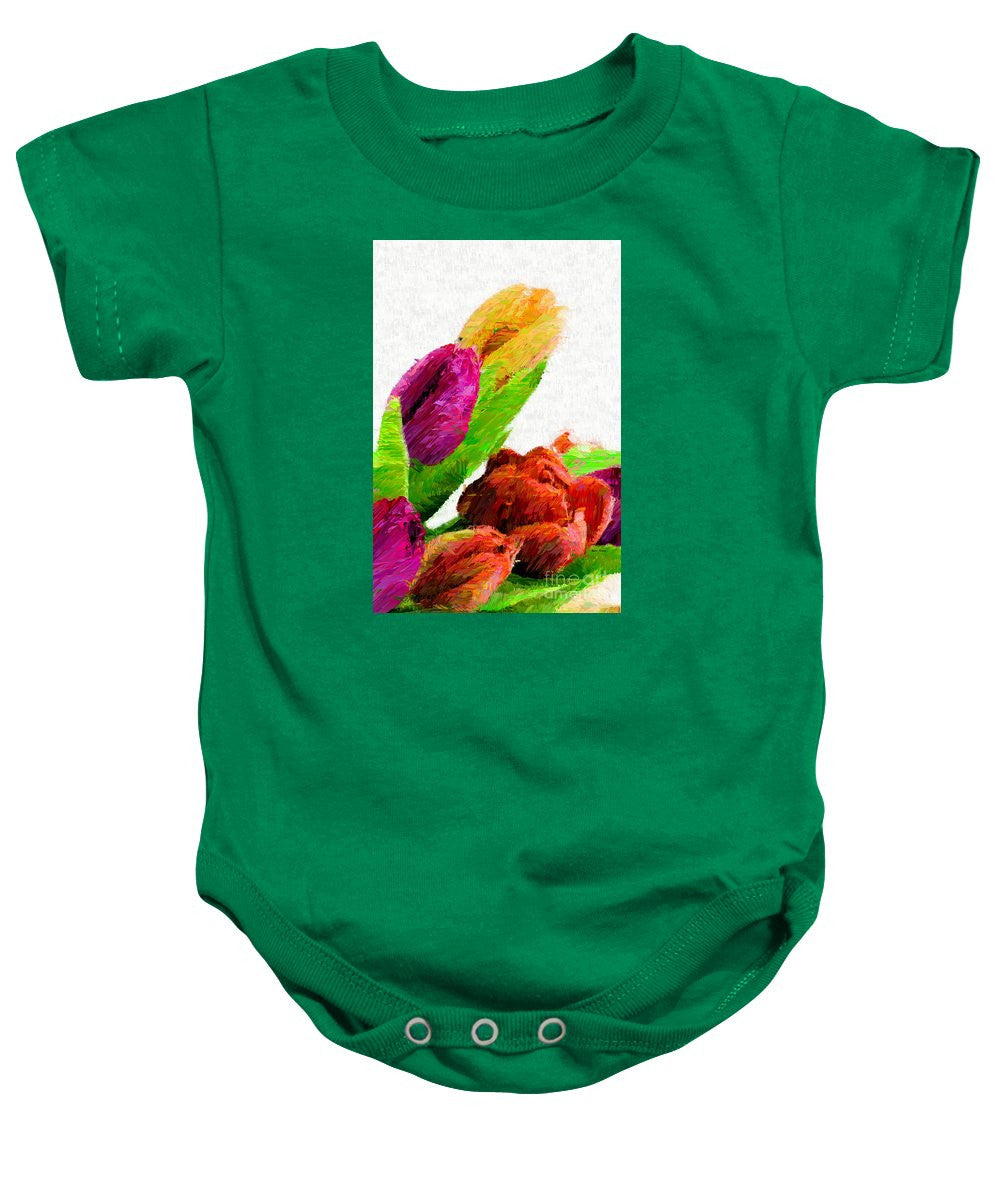 Baby Onesie - Abstract Flower 0722