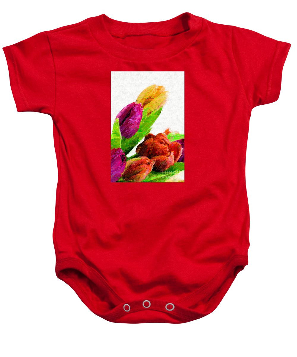 Baby Onesie - Abstract Flower 0722