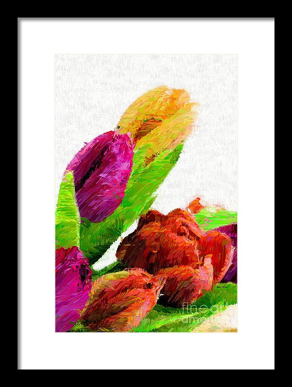 Framed Print - Abstract Flower 0722