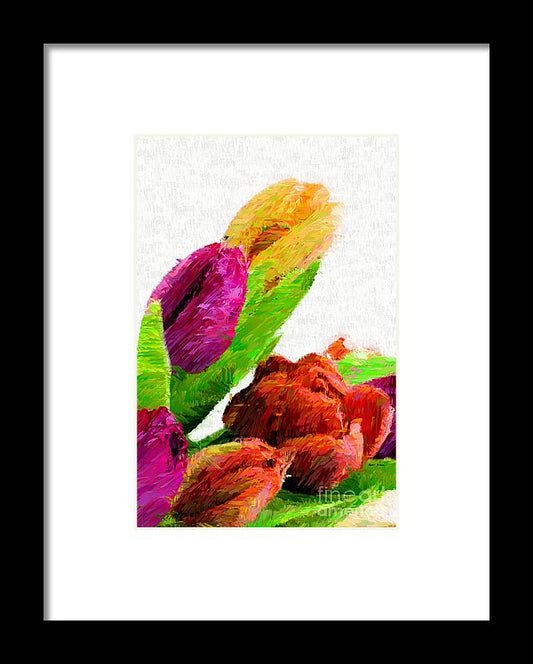 Framed Print - Abstract Flower 0722