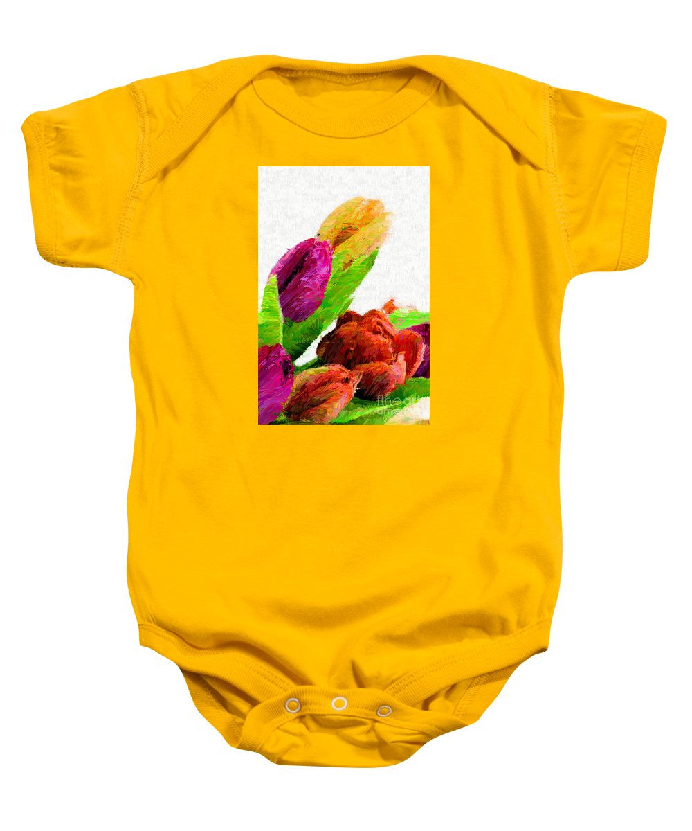 Baby Onesie - Abstract Flower 0722