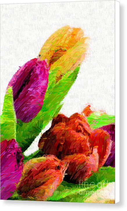 Impression sur toile - Fleur abstraite 0722