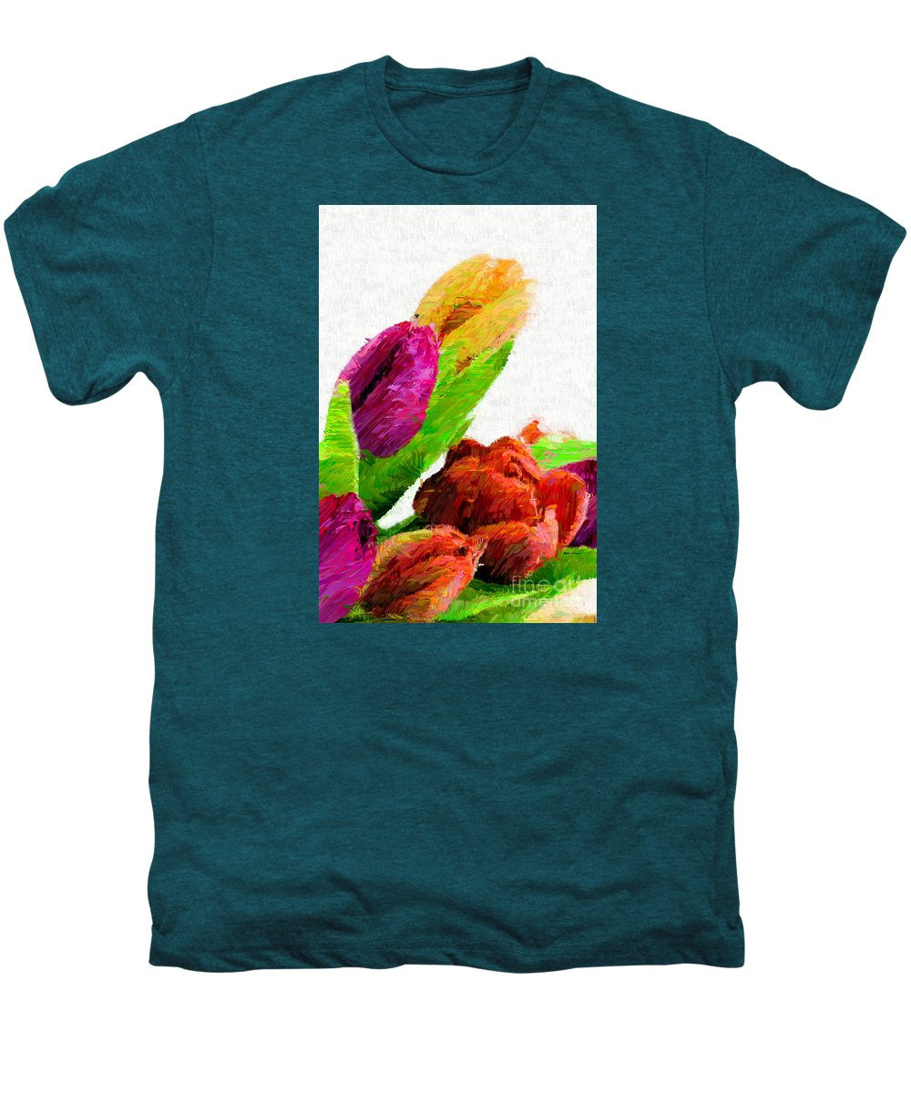 Men's Premium T-Shirt - Abstract Flower 0722