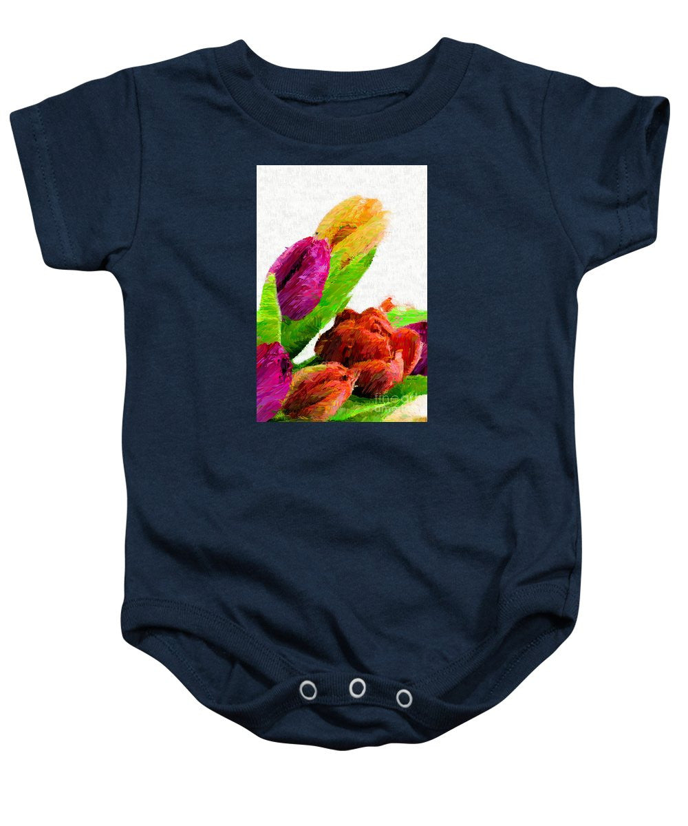 Baby Onesie - Abstract Flower 0722