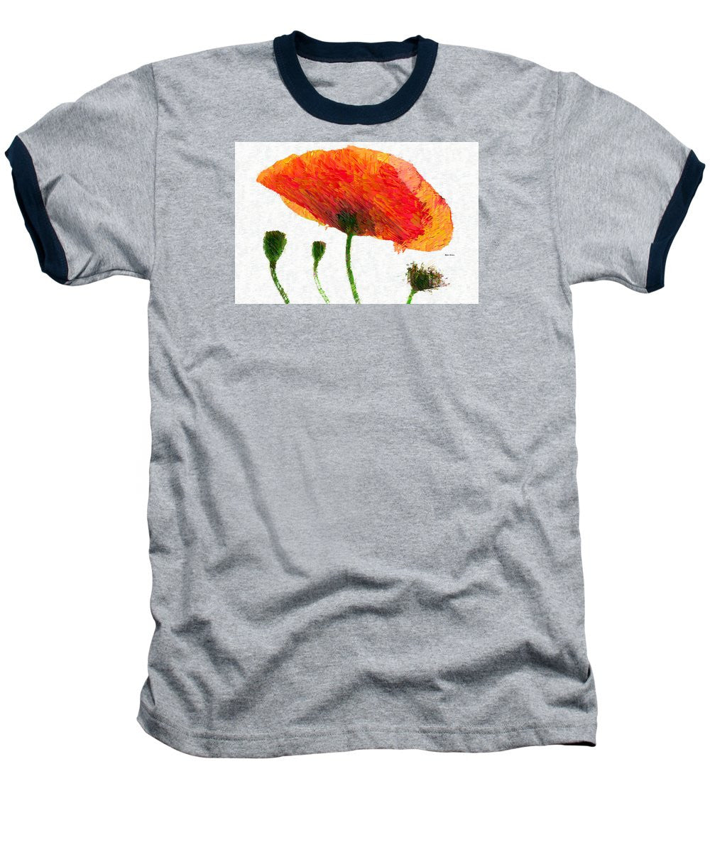 Baseball T-Shirt - Abstract Flower 0723