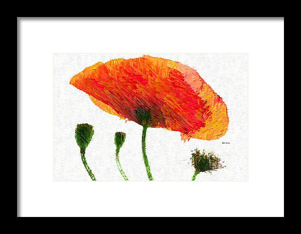 Framed Print - Abstract Flower 0723