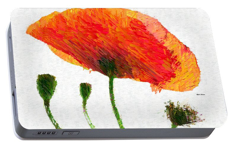 Portable Battery Charger - Abstract Flower 0723