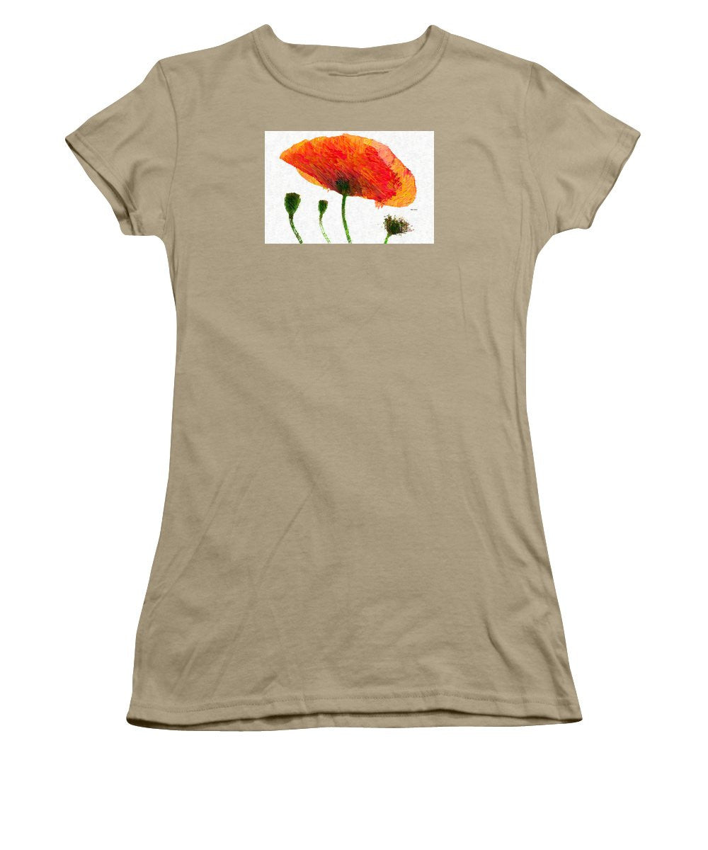 Women's T-Shirt (Junior Cut) - Abstract Flower 0723