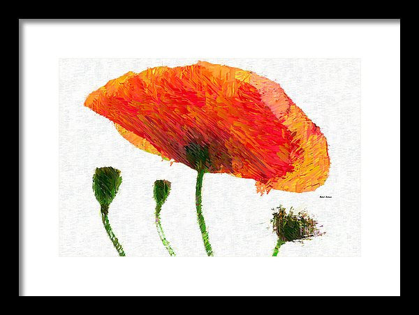 Framed Print - Abstract Flower 0723