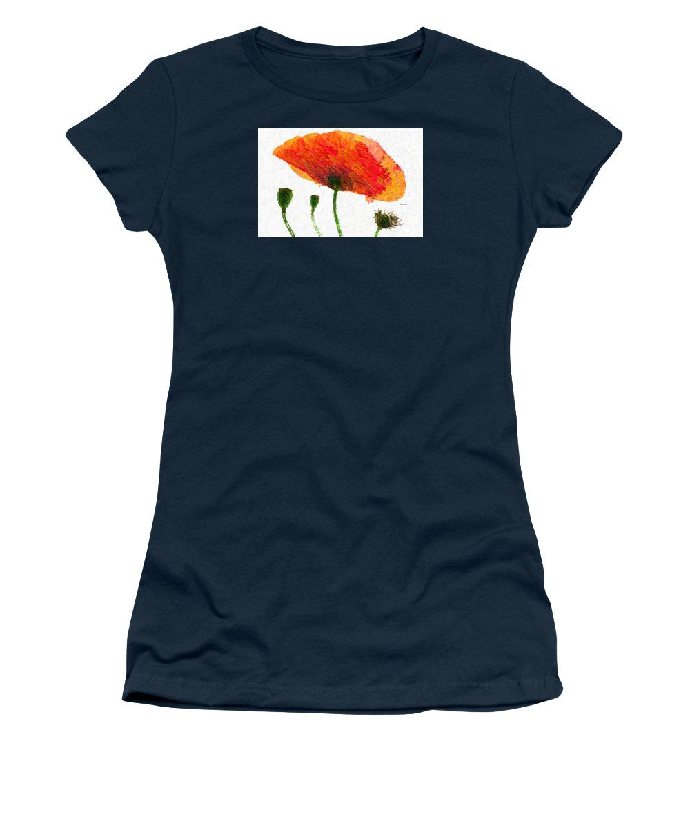 Women's T-Shirt (Junior Cut) - Abstract Flower 0723