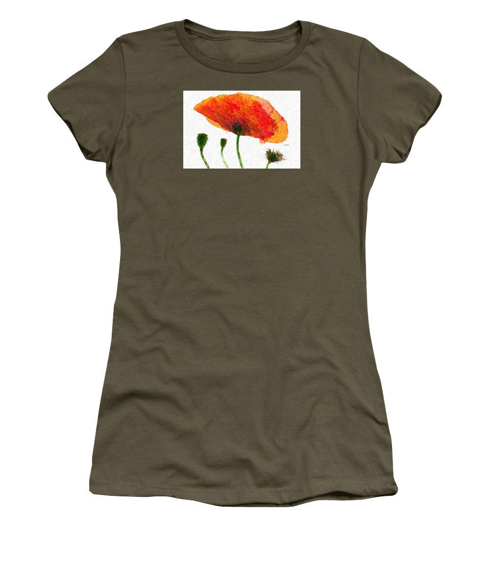 Women's T-Shirt (Junior Cut) - Abstract Flower 0723