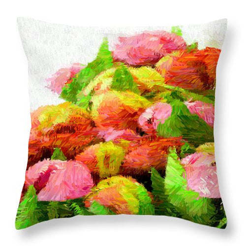 Throw Pillow - Abstract Flower 0727