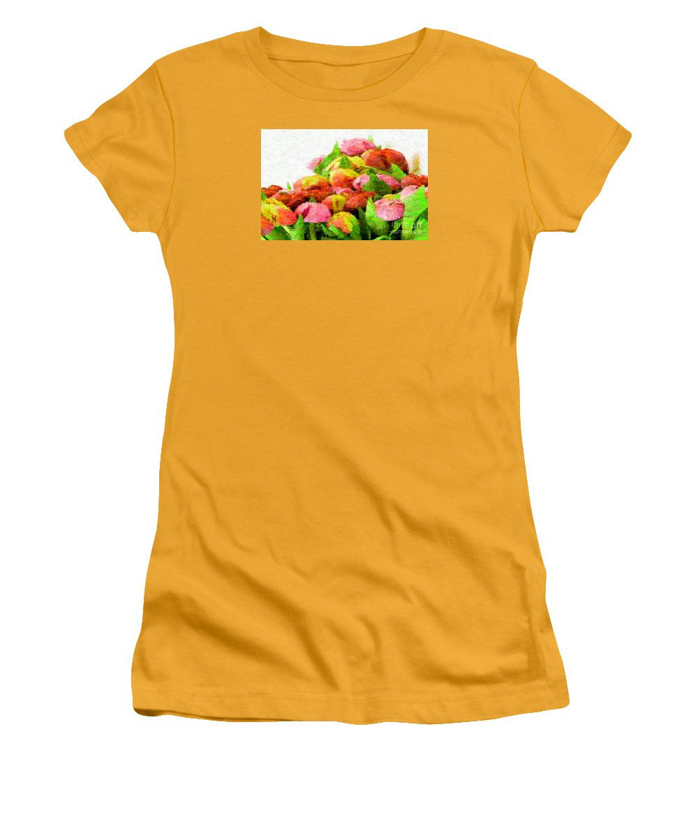 Women's T-Shirt (Junior Cut) - Abstract Flower 0727