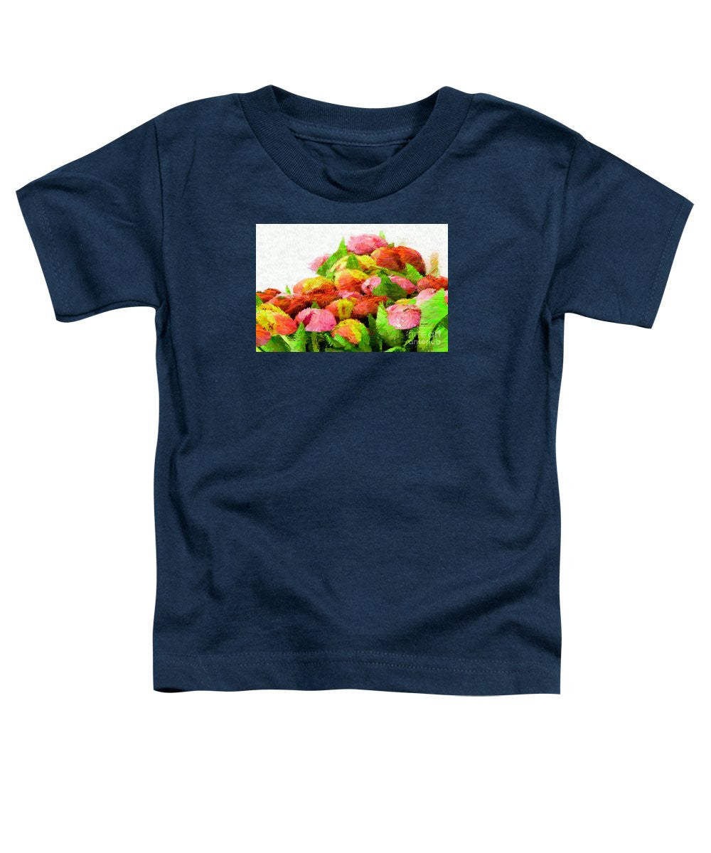 T-shirt pour tout-petits - Fleur abstraite 0727