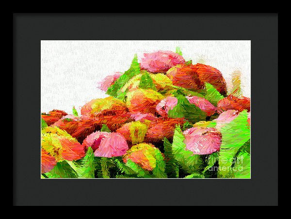 Framed Print - Abstract Flower 0727