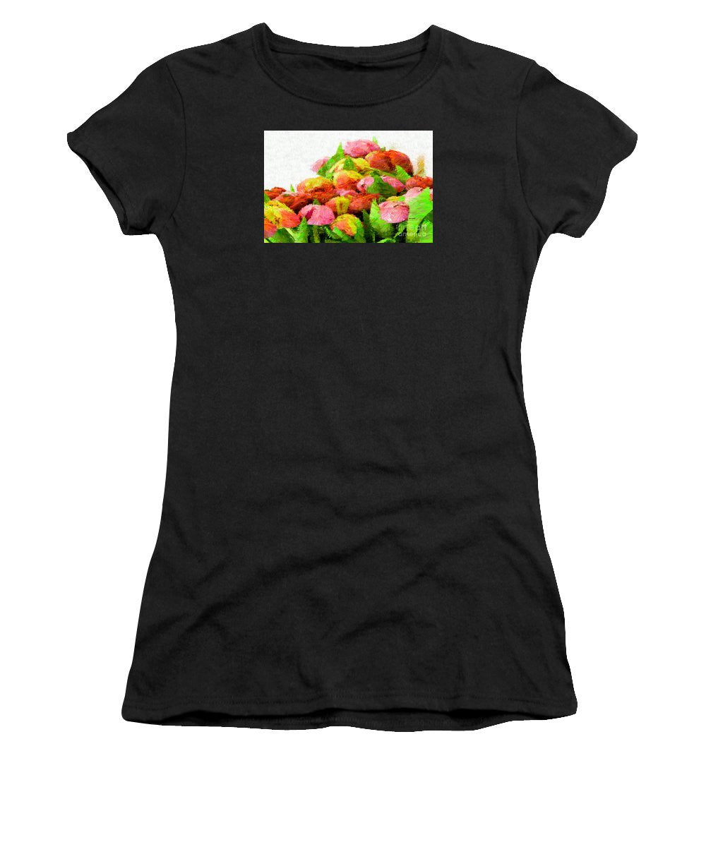 Women's T-Shirt (Junior Cut) - Abstract Flower 0727