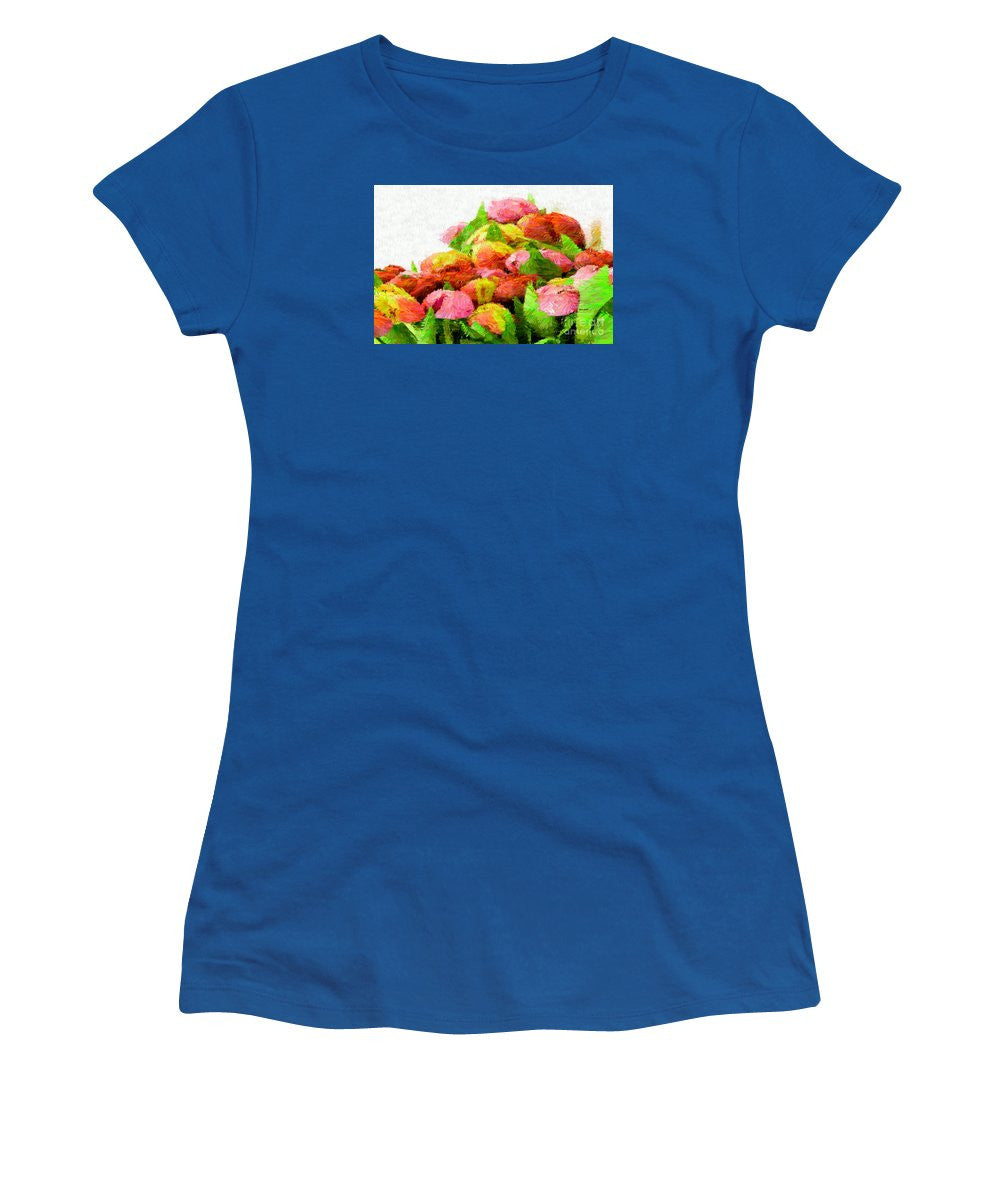 Women's T-Shirt (Junior Cut) - Abstract Flower 0727