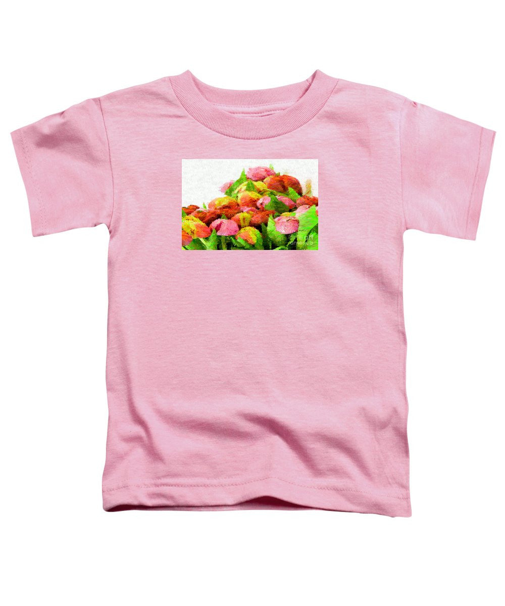 T-shirt pour tout-petits - Fleur abstraite 0727