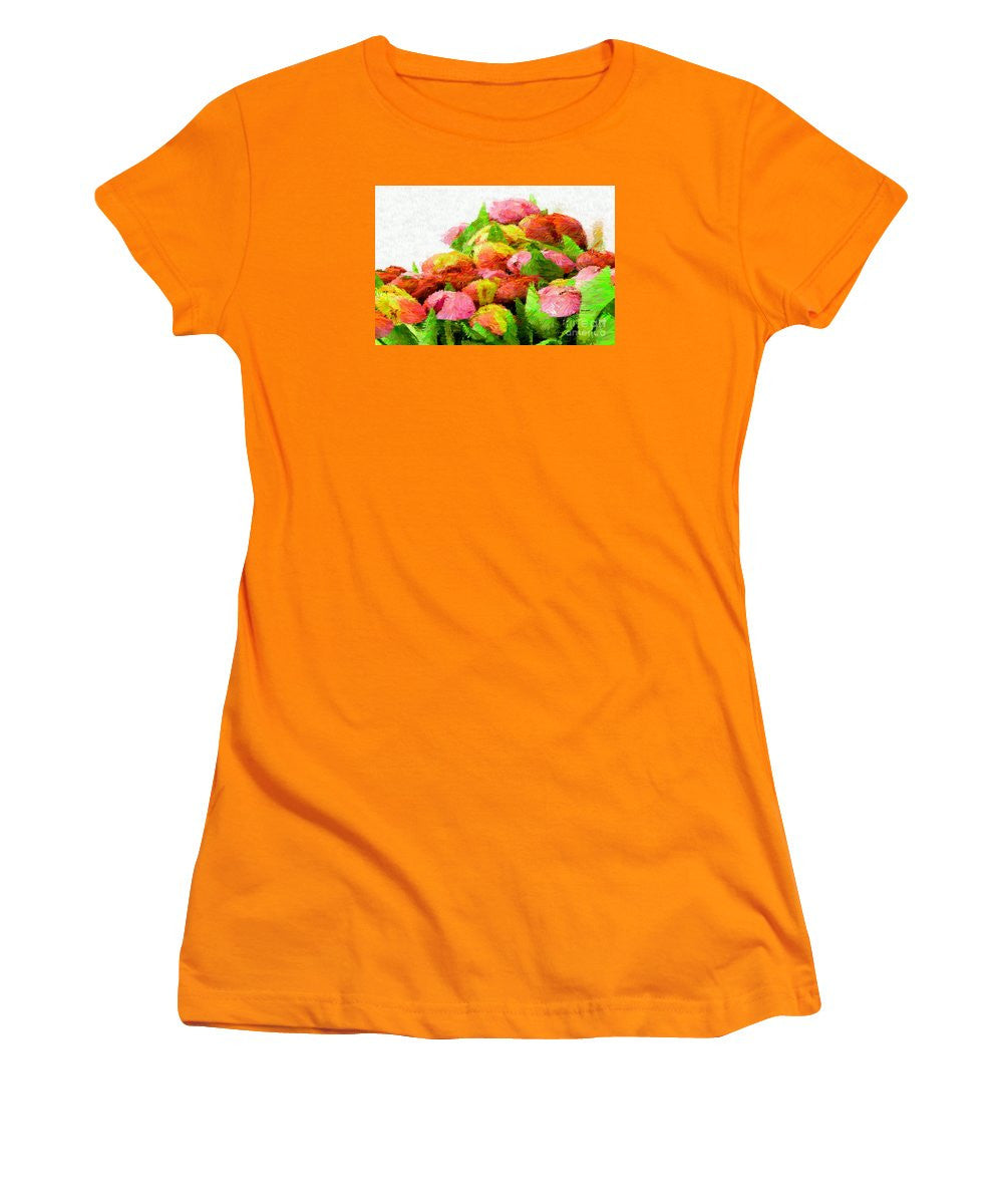 Women's T-Shirt (Junior Cut) - Abstract Flower 0727