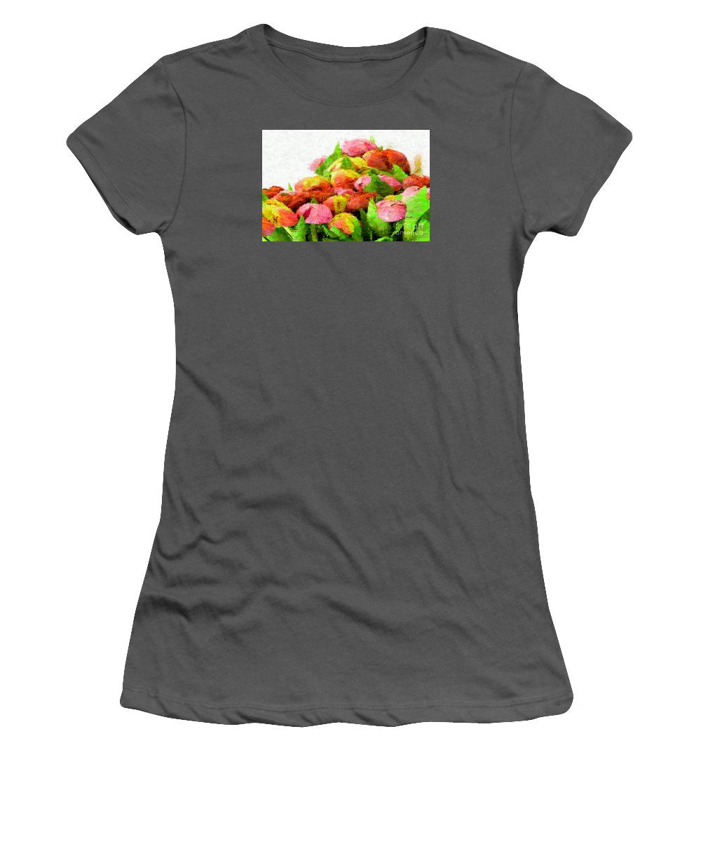 Women's T-Shirt (Junior Cut) - Abstract Flower 0727