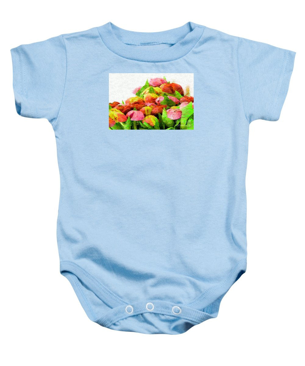 Baby Onesie - Abstract Flower 0727