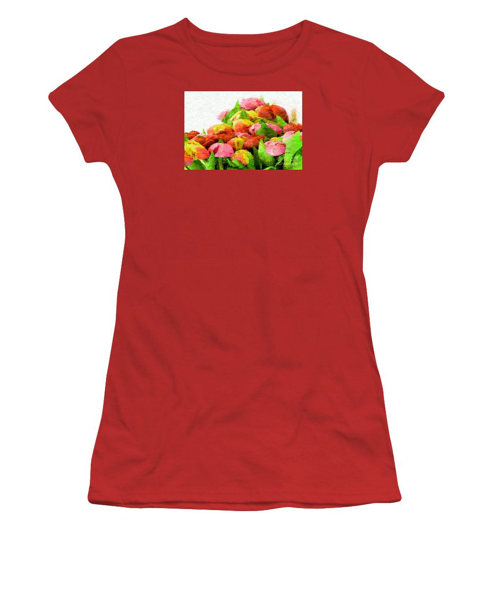 Women's T-Shirt (Junior Cut) - Abstract Flower 0727