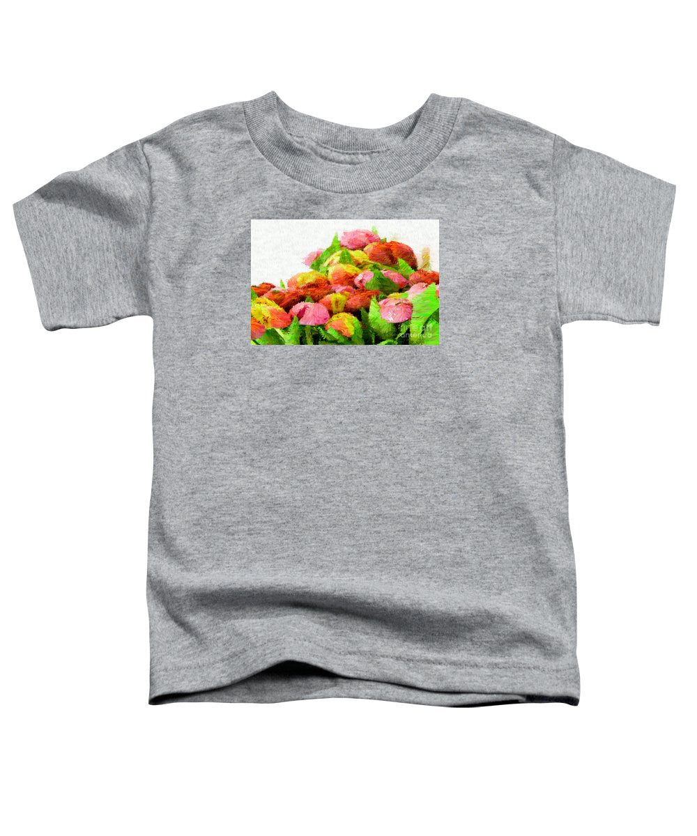 T-shirt pour tout-petits - Fleur abstraite 0727