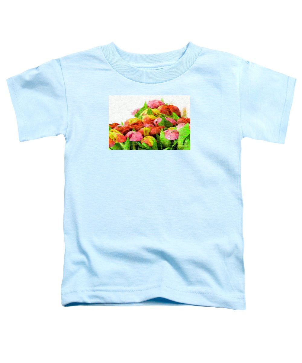 T-shirt pour tout-petits - Fleur abstraite 0727