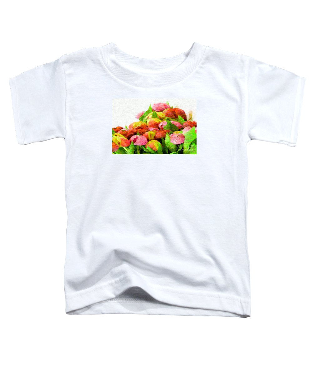 T-shirt pour tout-petits - Fleur abstraite 0727