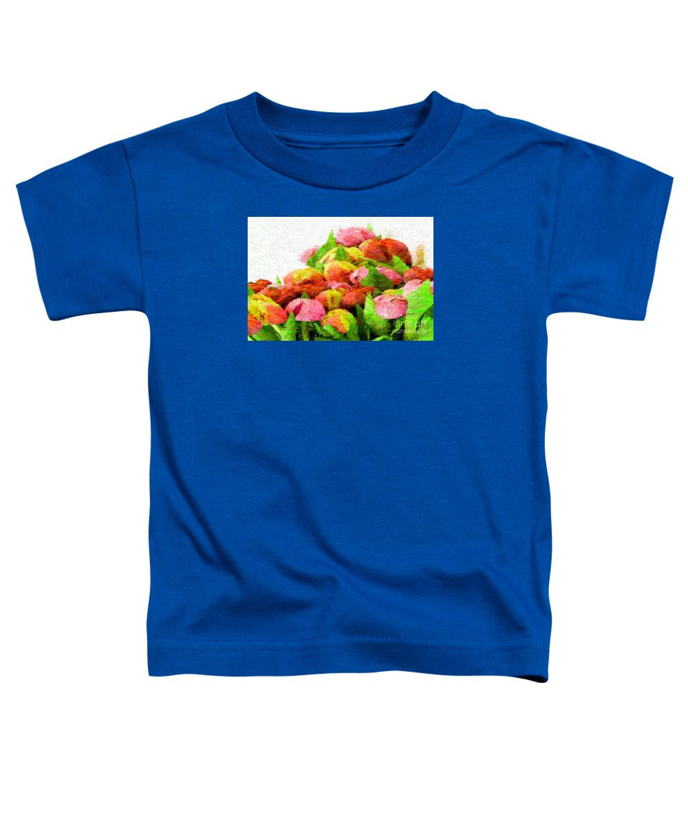 T-shirt pour tout-petits - Fleur abstraite 0727