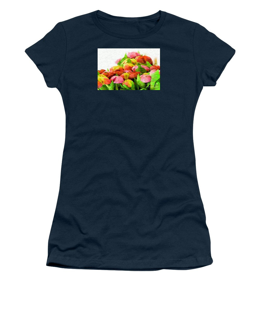 Women's T-Shirt (Junior Cut) - Abstract Flower 0727