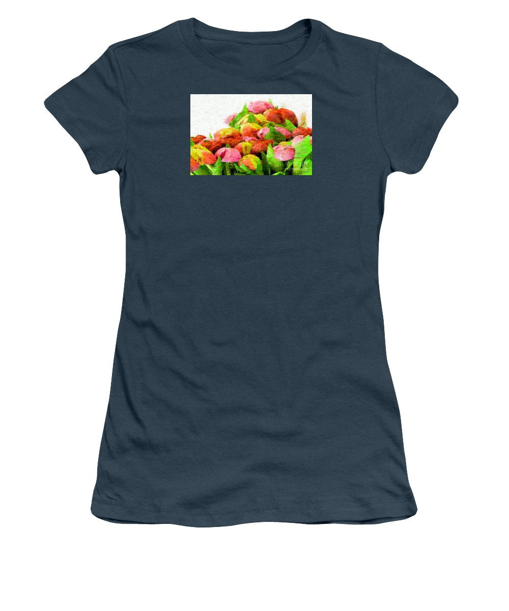 Women's T-Shirt (Junior Cut) - Abstract Flower 0727