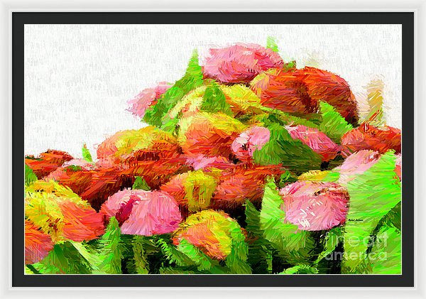 Framed Print - Abstract Flower 0727