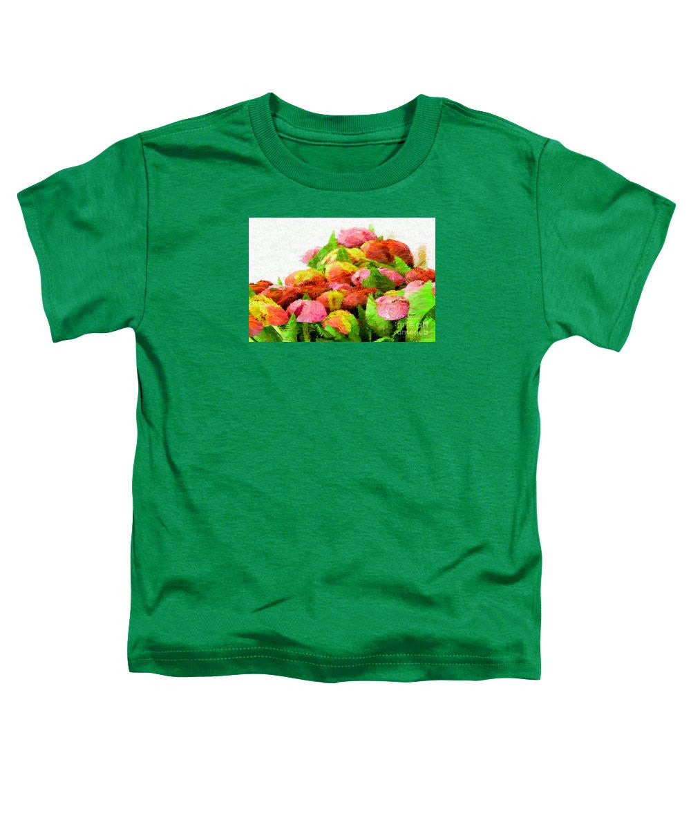 T-shirt pour tout-petits - Fleur abstraite 0727