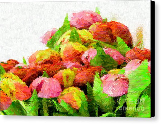 Impression sur toile - Fleur abstraite 0727