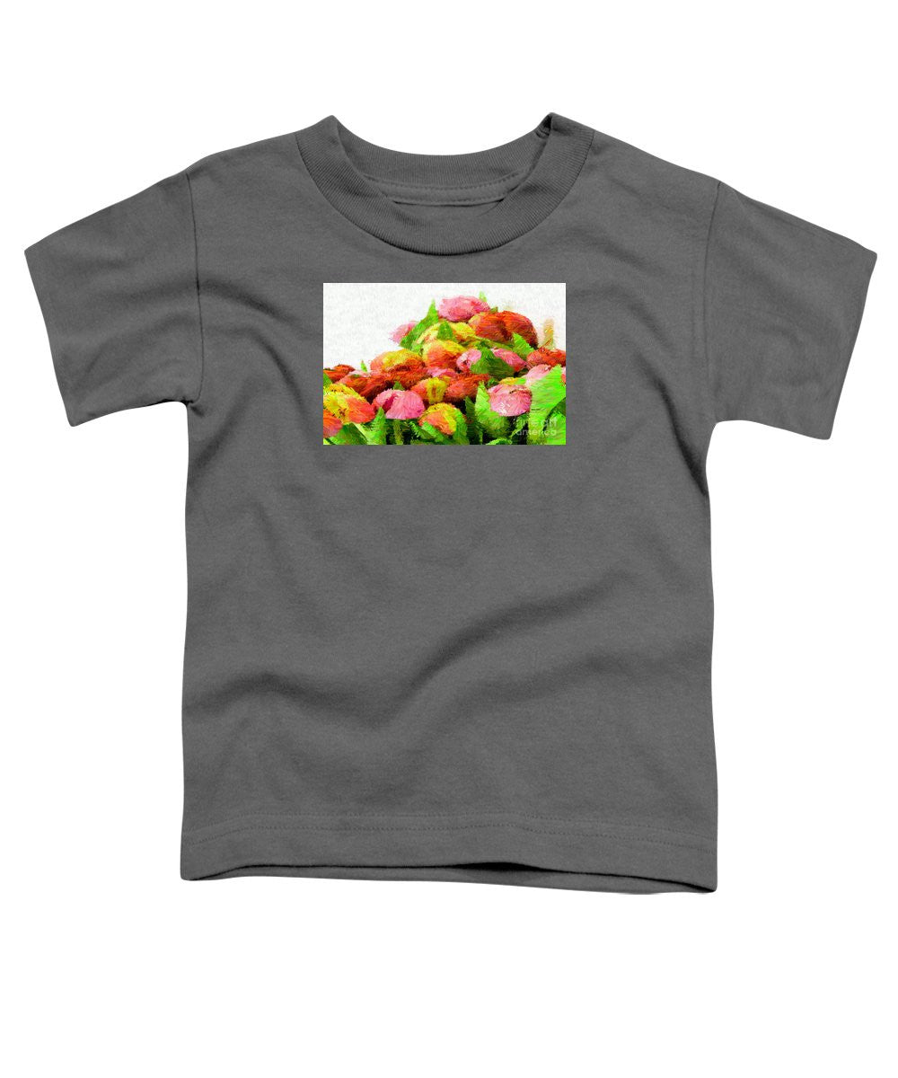 T-shirt pour tout-petits - Fleur abstraite 0727