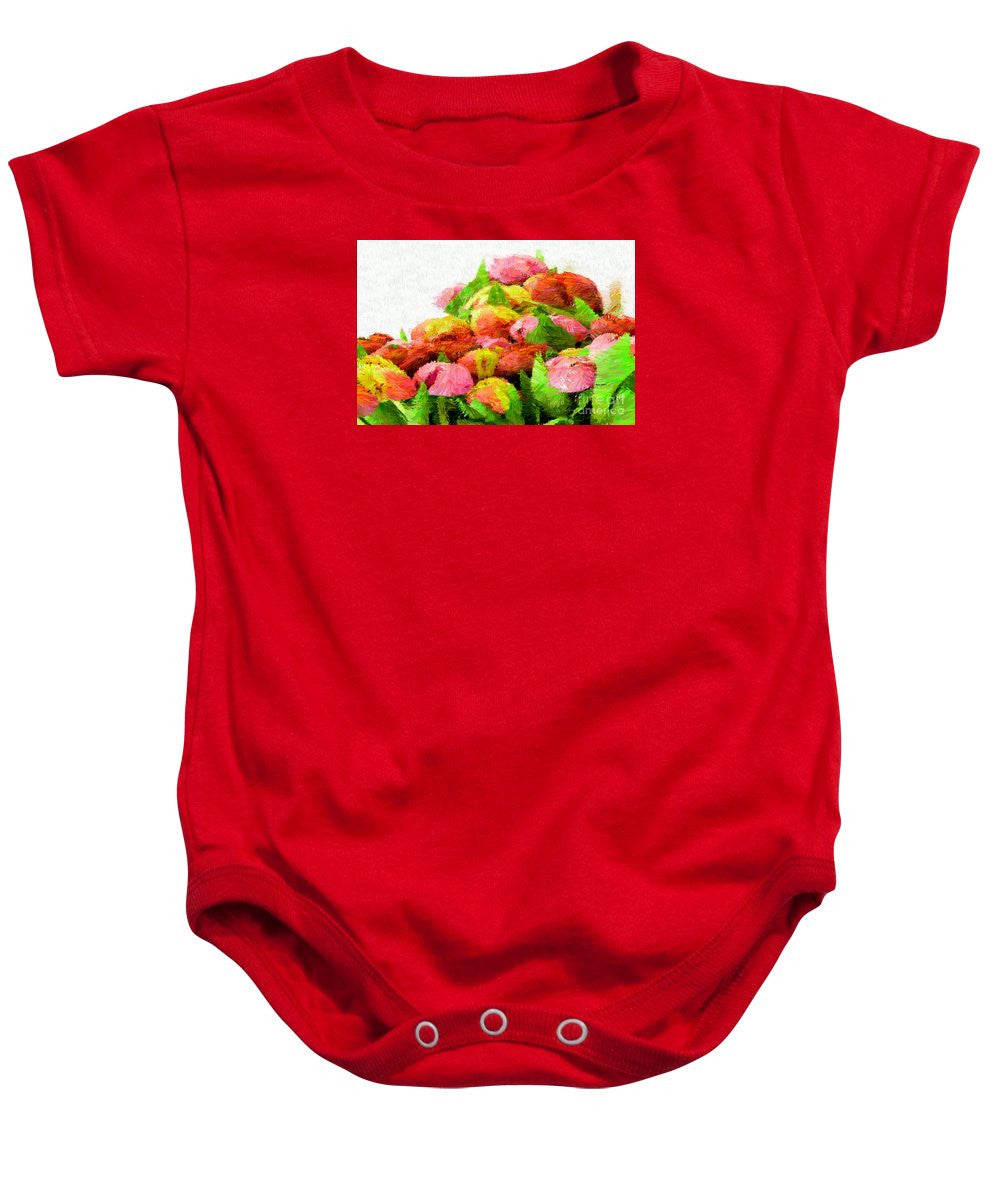 Baby Onesie - Abstract Flower 0727