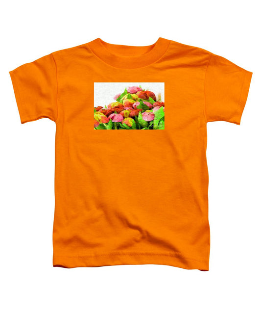 T-shirt pour tout-petits - Fleur abstraite 0727