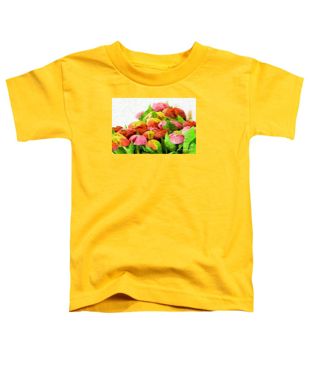 T-shirt pour tout-petits - Fleur abstraite 0727