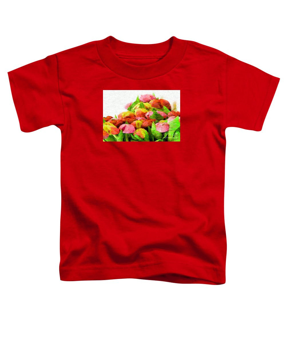 T-shirt pour tout-petits - Fleur abstraite 0727