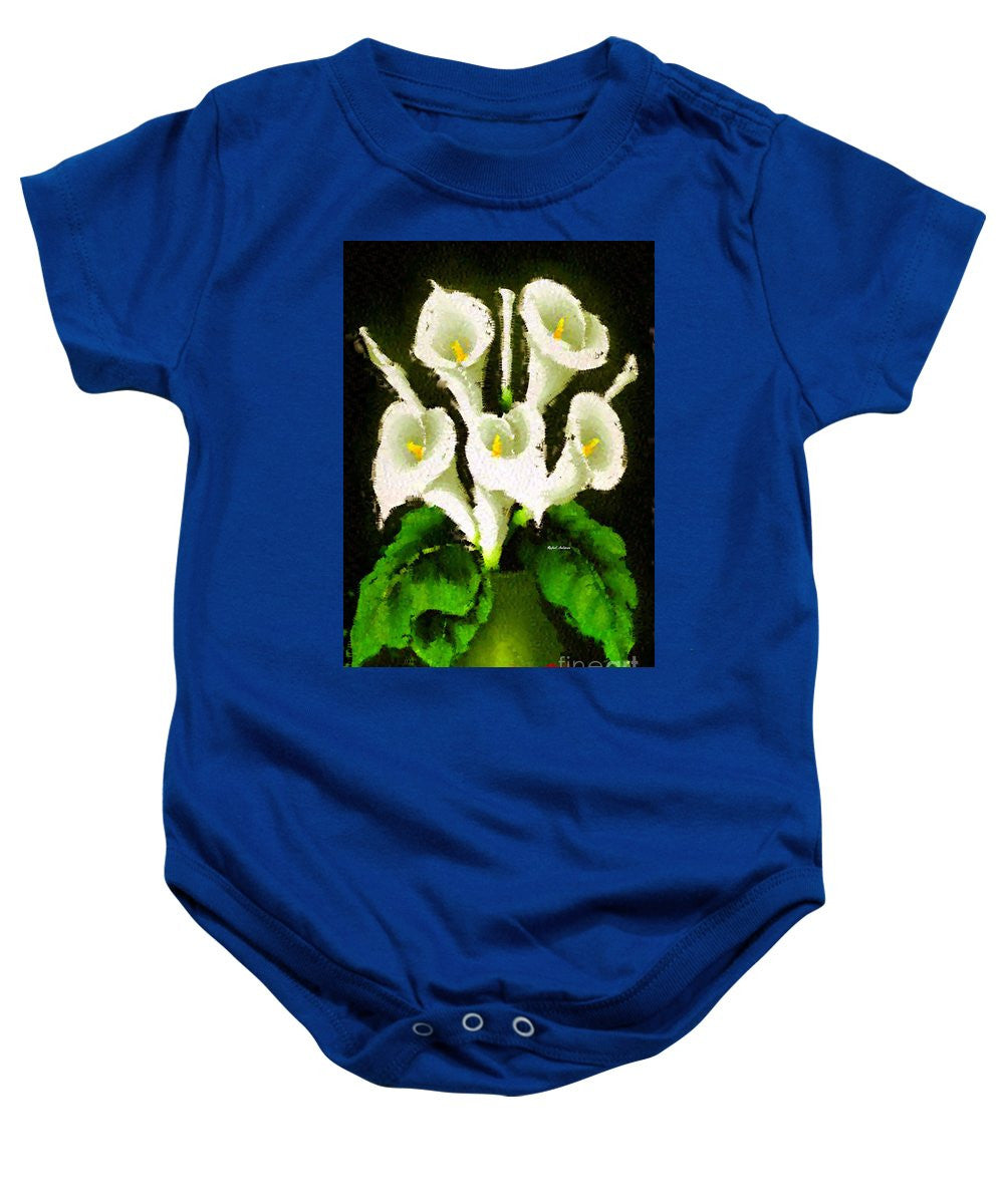 Baby Onesie - Abstract Flower 079