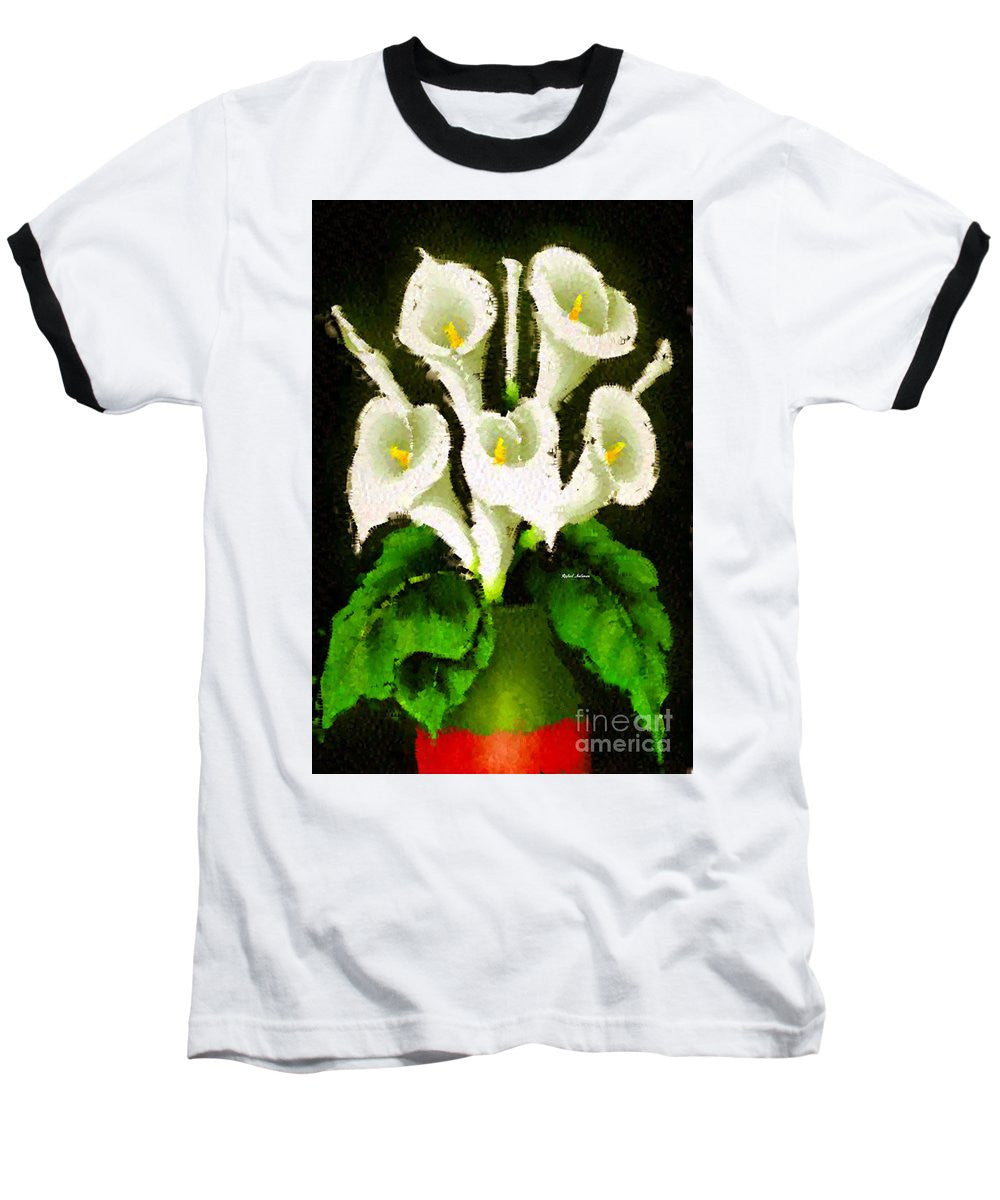 Baseball T-Shirt - Abstract Flower 079