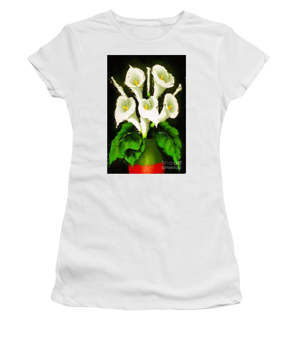 Women's T-Shirt (Junior Cut) - Abstract Flower 079