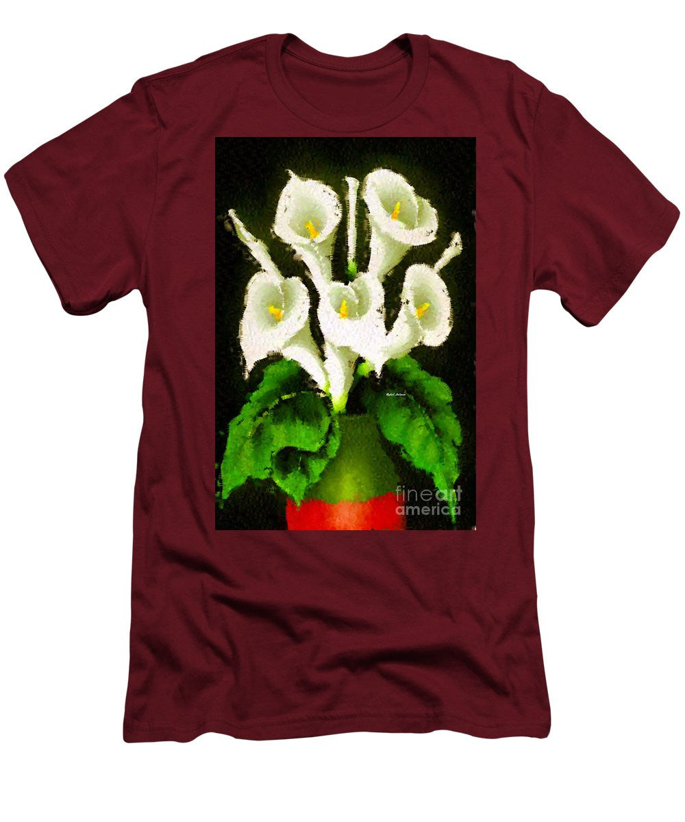 Men's T-Shirt (Slim Fit) - Abstract Flower 079