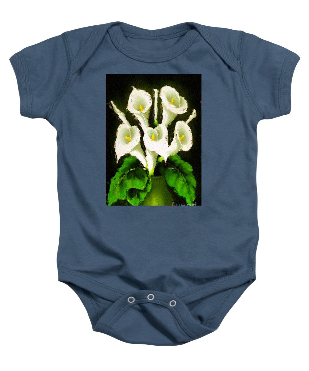 Baby Onesie - Abstract Flower 079