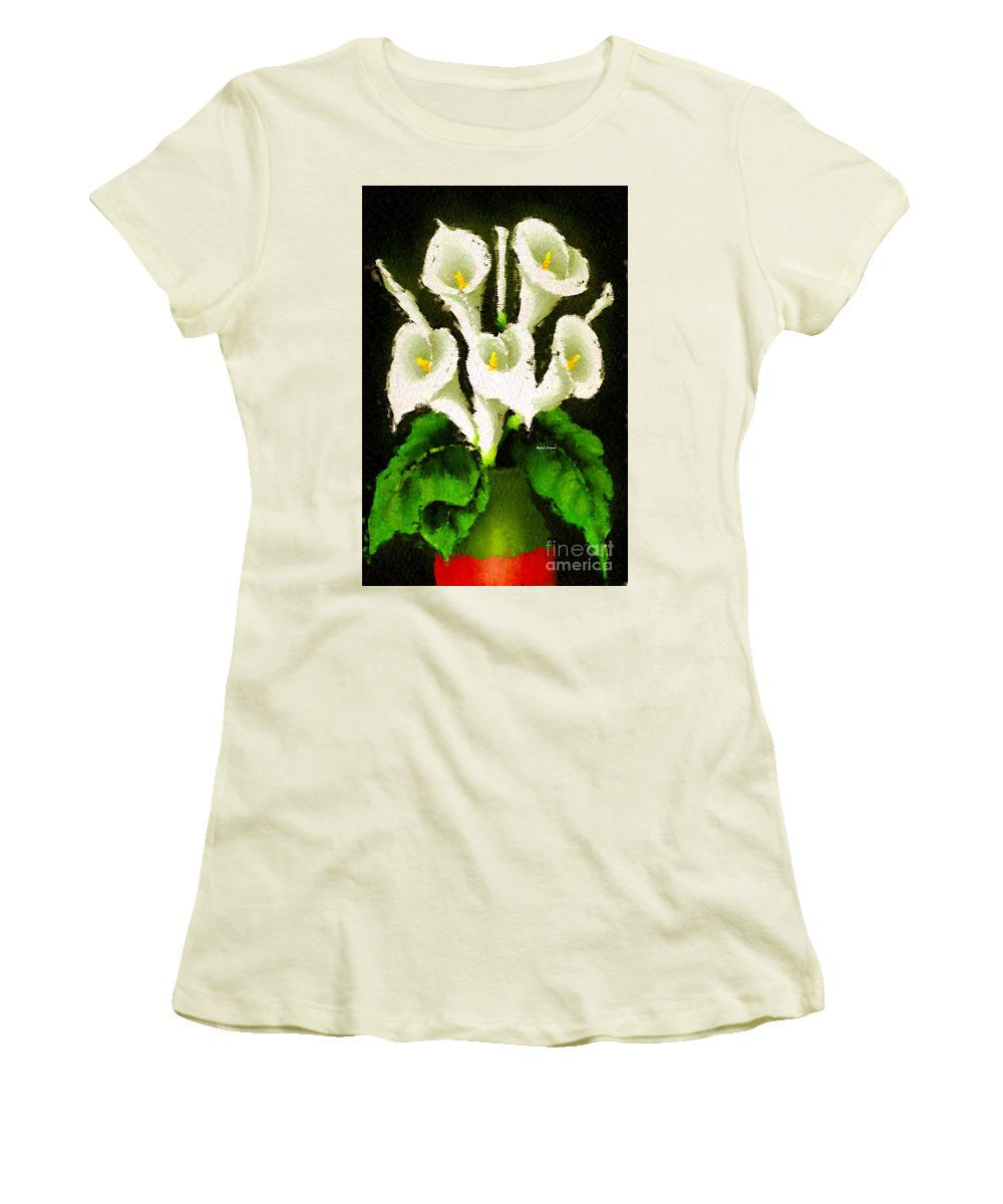 Women's T-Shirt (Junior Cut) - Abstract Flower 079