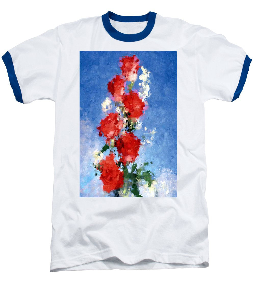 Baseball T-Shirt - Abstract Flower 0792