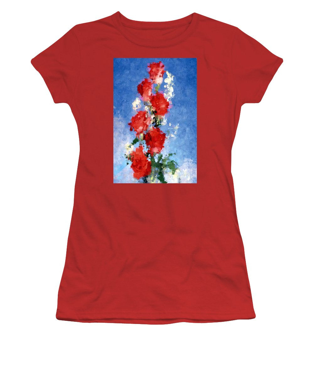 Women's T-Shirt (Junior Cut) - Abstract Flower 0792